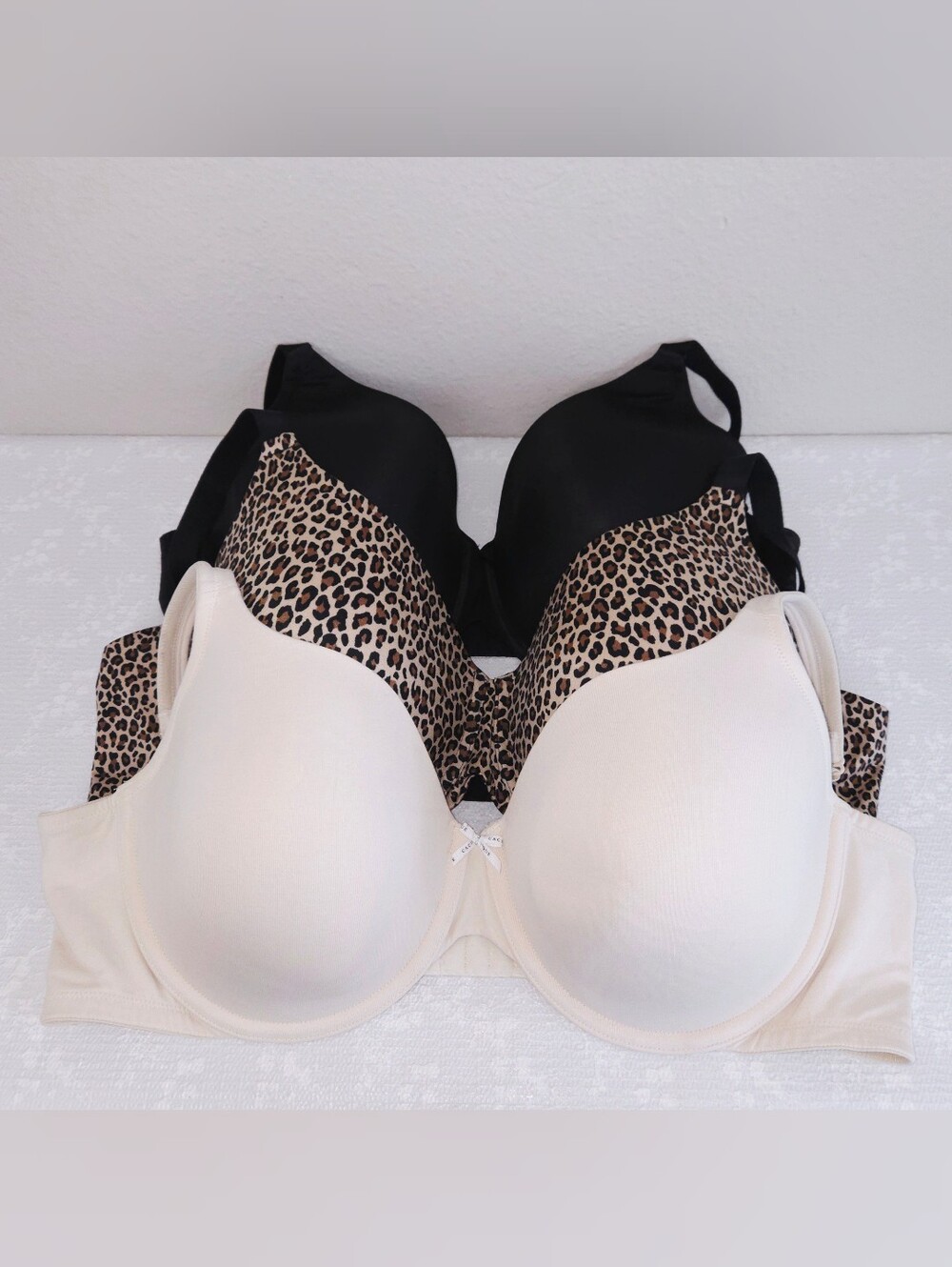 46D BRA LOT (x3) Cacique & Auden Lightly Lined Full-Coverage T-Shirt Underwire